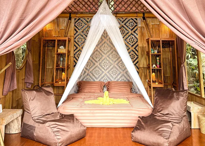 Alasari Hidden Bamboo Retreat In The Jungle ロッジ Seribatu