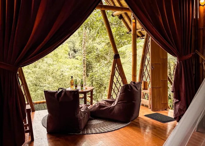 ロッジ Alasari Hidden Bamboo Retreat In The Jungle *